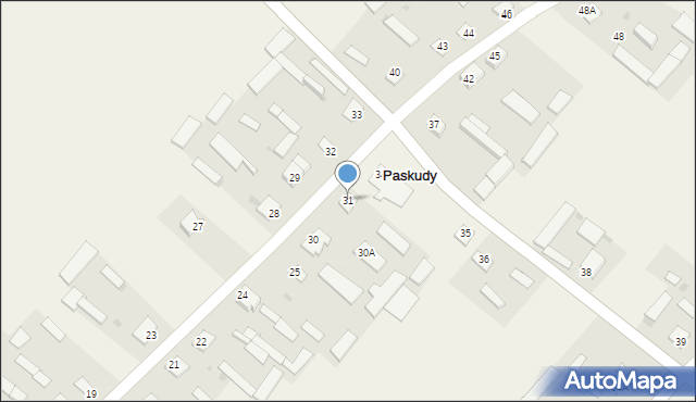 Paskudy, Paskudy, 31, mapa Paskudy