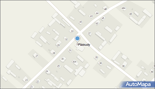 Paskudy, Paskudy, 34, mapa Paskudy