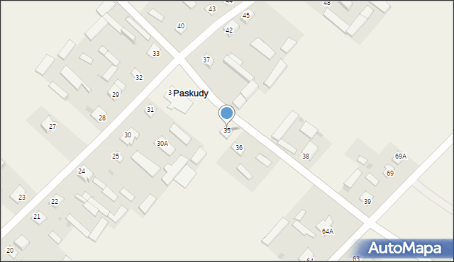 Paskudy, Paskudy, 35, mapa Paskudy