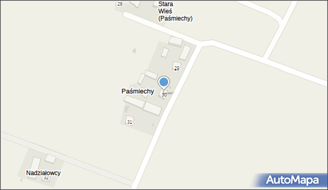 Paśmiechy, Paśmiechy, 30, mapa Paśmiechy