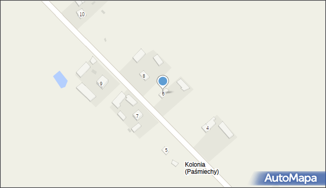 Paśmiechy, Paśmiechy, 6, mapa Paśmiechy