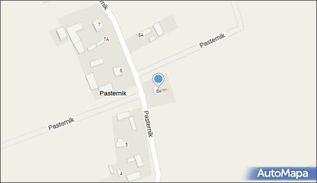 Pasternik, Pasternik, 6A, mapa Pasternik