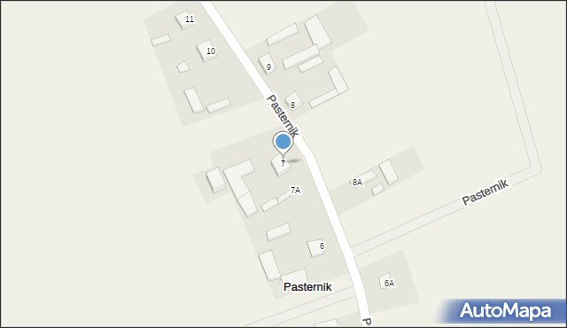 Pasternik, Pasternik, 7, mapa Pasternik