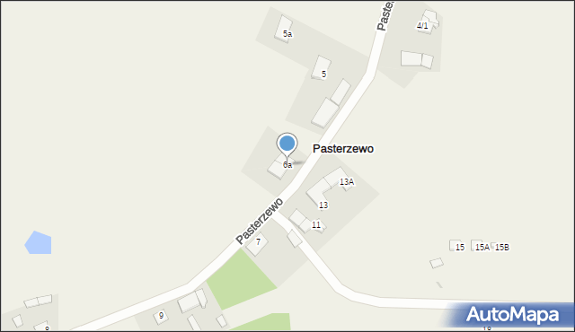 Pasterzewo, Pasterzewo, 6a, mapa Pasterzewo