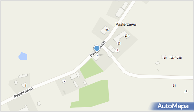 Pasterzewo, Pasterzewo, 7, mapa Pasterzewo