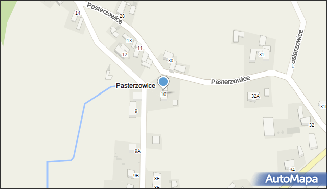 Pasterzowice, Pasterzowice, 10, mapa Pasterzowice