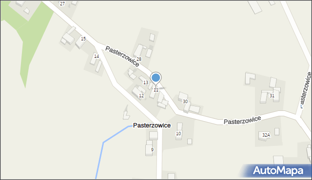 Pasterzowice, Pasterzowice, 11, mapa Pasterzowice