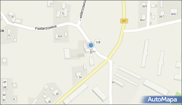 Pasterzowice, Pasterzowice, 32, mapa Pasterzowice