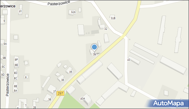 Pasterzowice, Pasterzowice, 34, mapa Pasterzowice