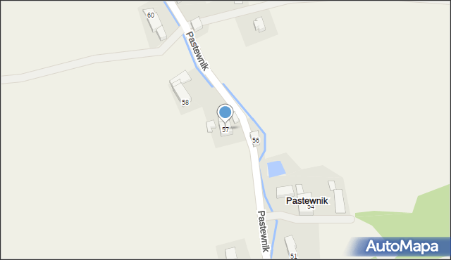 Pastewnik, Pastewnik, 57, mapa Pastewnik