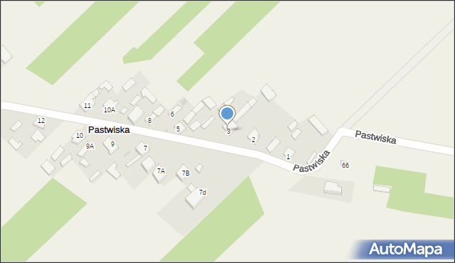 Pastwiska, Pastwiska, 3, mapa Pastwiska