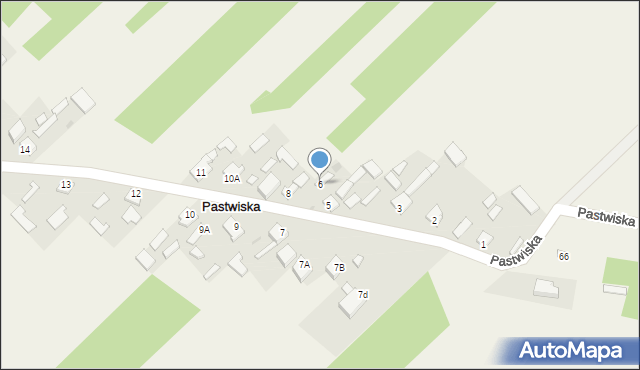 Pastwiska, Pastwiska, 6, mapa Pastwiska