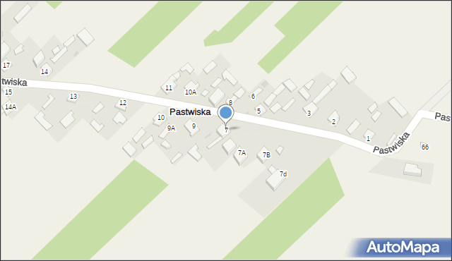 Pastwiska, Pastwiska, 7, mapa Pastwiska