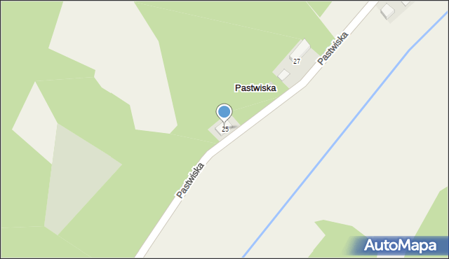 Pastwiska, Pastwiska, 25, mapa Pastwiska