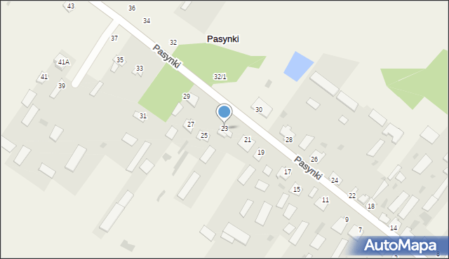 Pasynki, Pasynki, 23, mapa Pasynki