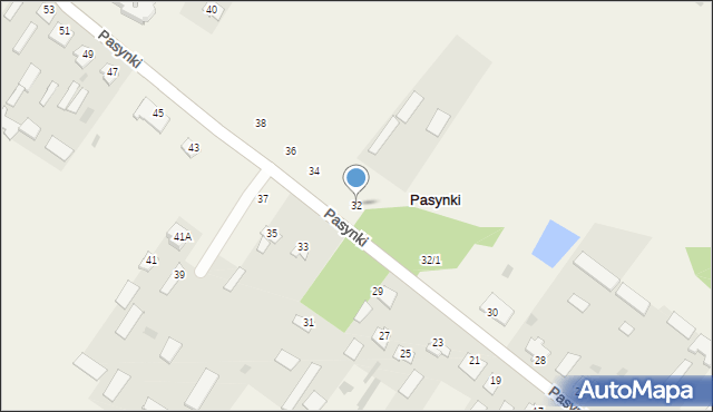 Pasynki, Pasynki, 32, mapa Pasynki