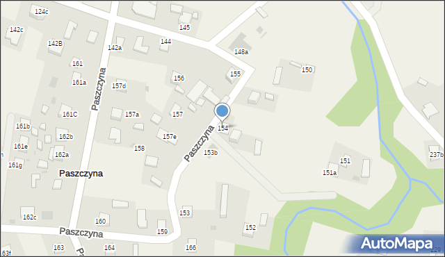 Paszczyna, Paszczyna, 154, mapa Paszczyna