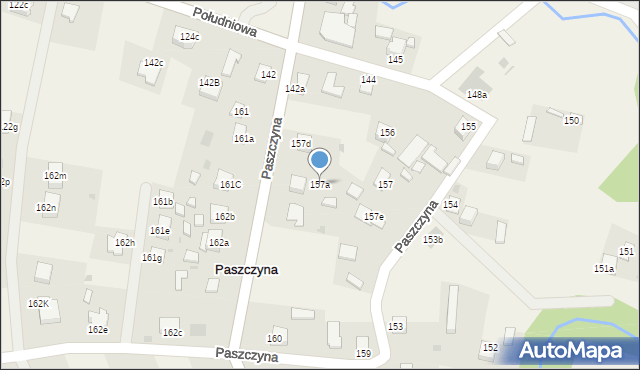 Paszczyna, Paszczyna, 157a, mapa Paszczyna