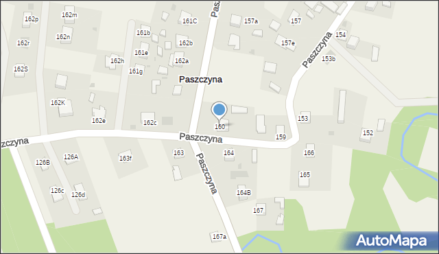 Paszczyna, Paszczyna, 160, mapa Paszczyna