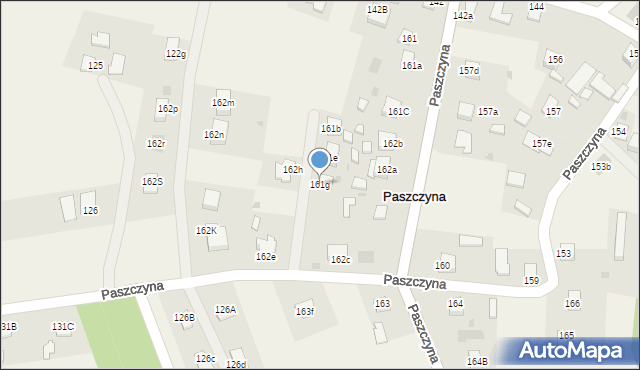 Paszczyna, Paszczyna, 161g, mapa Paszczyna