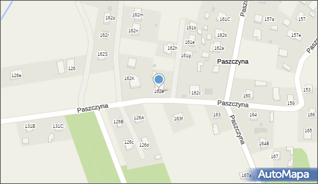 Paszczyna, Paszczyna, 162e, mapa Paszczyna