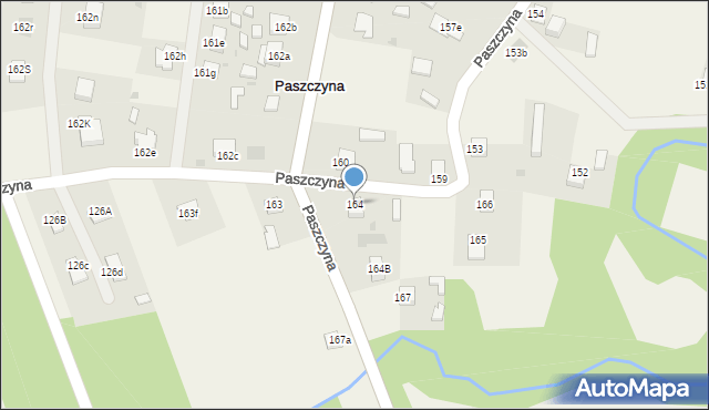 Paszczyna, Paszczyna, 164, mapa Paszczyna