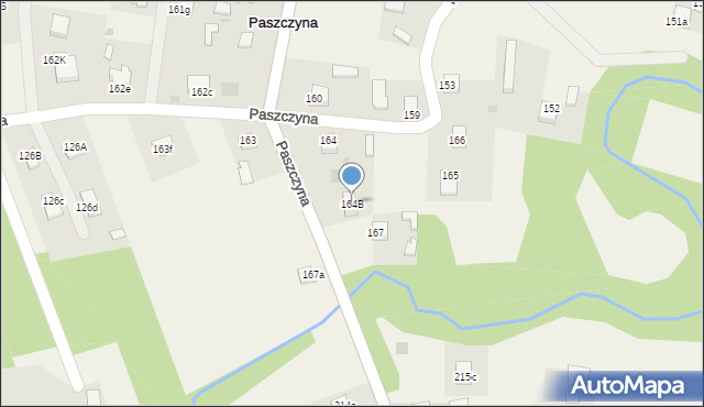 Paszczyna, Paszczyna, 164B, mapa Paszczyna