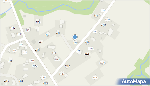 Paszczyna, Paszczyna, 221, mapa Paszczyna