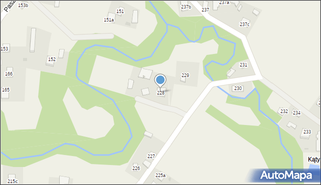 Paszczyna, Paszczyna, 228, mapa Paszczyna