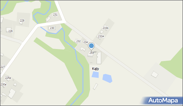 Paszczyna, Paszczyna, 233, mapa Paszczyna