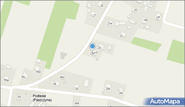 Paszczyna, Paszczyna, 23d, mapa Paszczyna