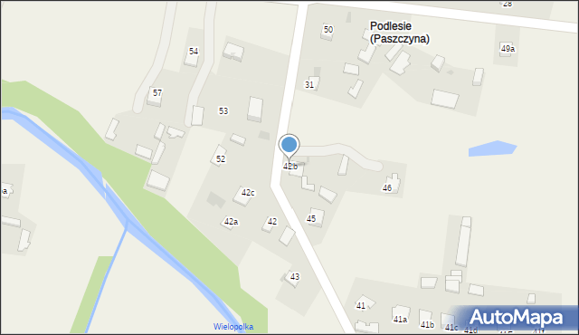 Paszczyna, Paszczyna, 42b, mapa Paszczyna