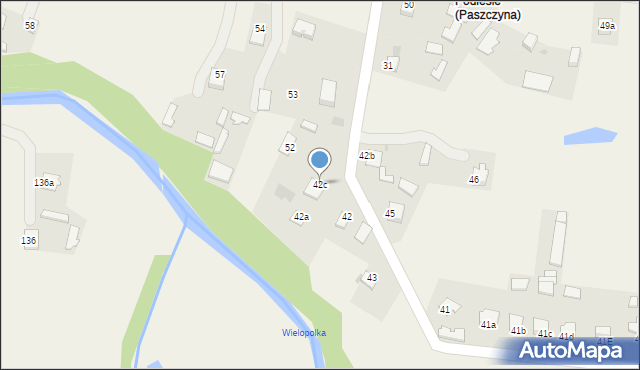 Paszczyna, Paszczyna, 42c, mapa Paszczyna