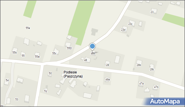 Paszczyna, Paszczyna, 48b, mapa Paszczyna