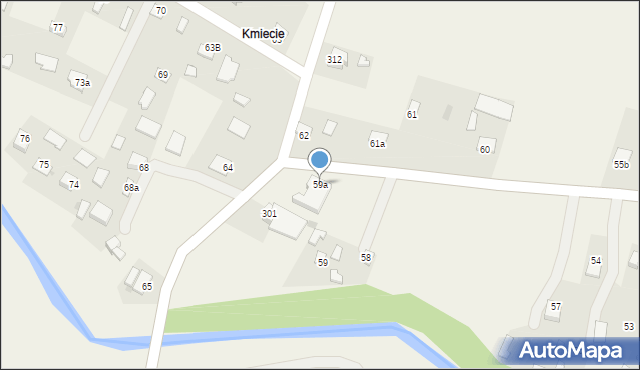 Paszczyna, Paszczyna, 59a, mapa Paszczyna