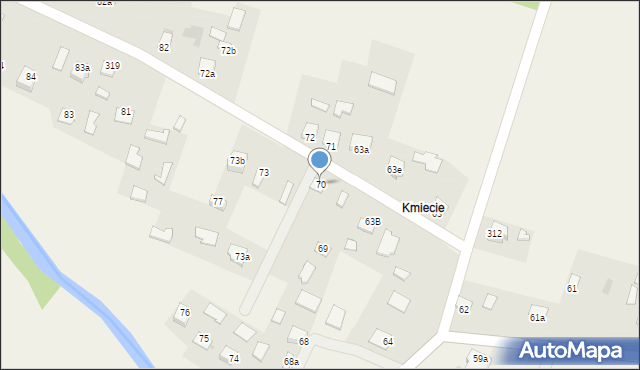 Paszczyna, Paszczyna, 70, mapa Paszczyna