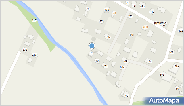 Paszczyna, Paszczyna, 76, mapa Paszczyna