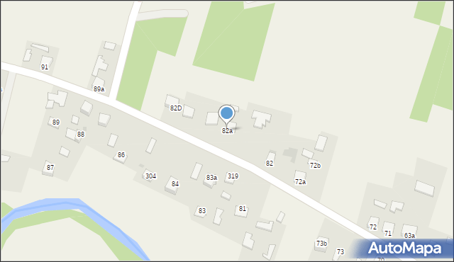 Paszczyna, Paszczyna, 82a, mapa Paszczyna