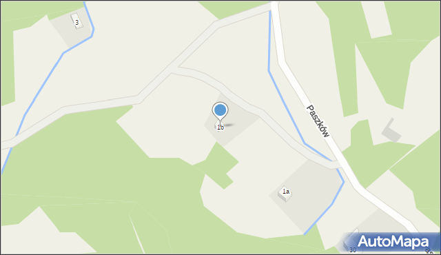 Paszków, Paszków, 1b, mapa Paszków