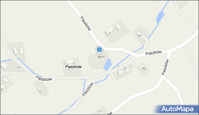 Paszków, Paszków, 5A, mapa Paszków