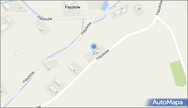 Paszków, Paszków, 8, mapa Paszków