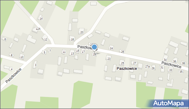 Paszkowice, Paszkowice, 19, mapa Paszkowice