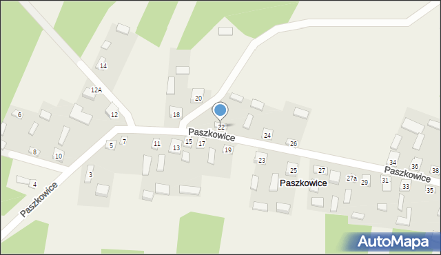 Paszkowice, Paszkowice, 22, mapa Paszkowice