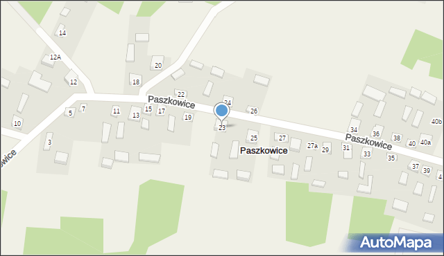 Paszkowice, Paszkowice, 23, mapa Paszkowice