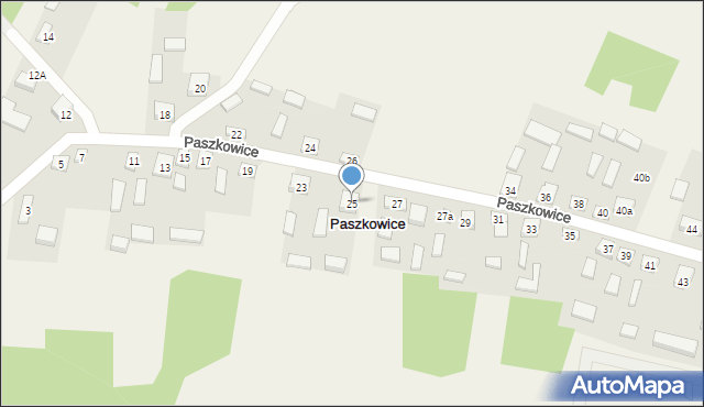 Paszkowice, Paszkowice, 25, mapa Paszkowice