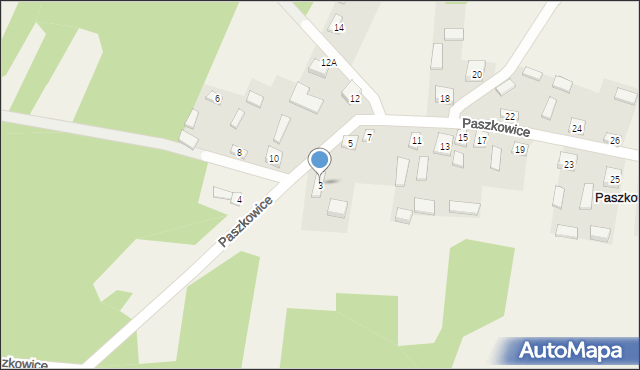 Paszkowice, Paszkowice, 3, mapa Paszkowice