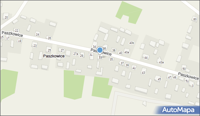 Paszkowice, Paszkowice, 33, mapa Paszkowice