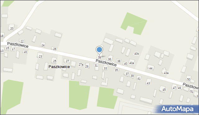 Paszkowice, Paszkowice, 34, mapa Paszkowice