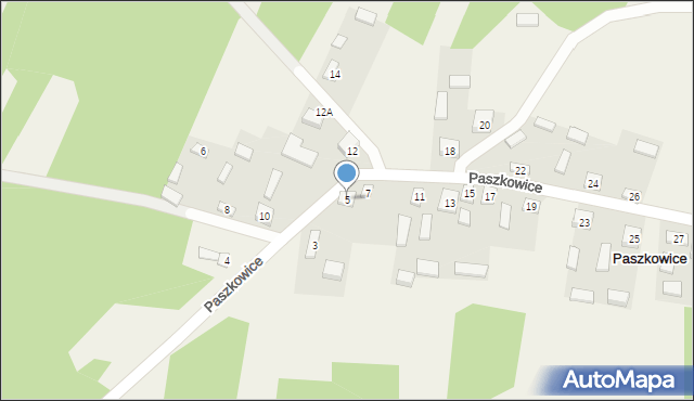 Paszkowice, Paszkowice, 5, mapa Paszkowice