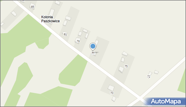 Paszkowice, Paszkowice, 77, mapa Paszkowice